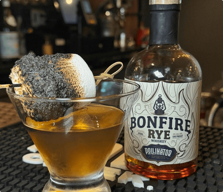 Heritage rye whiskey served with a modern cocktail inspired by American tradition