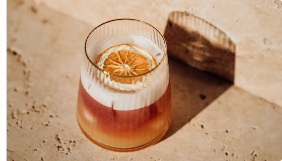 Golden Hour Sour: A Crimson Amaro Cocktail