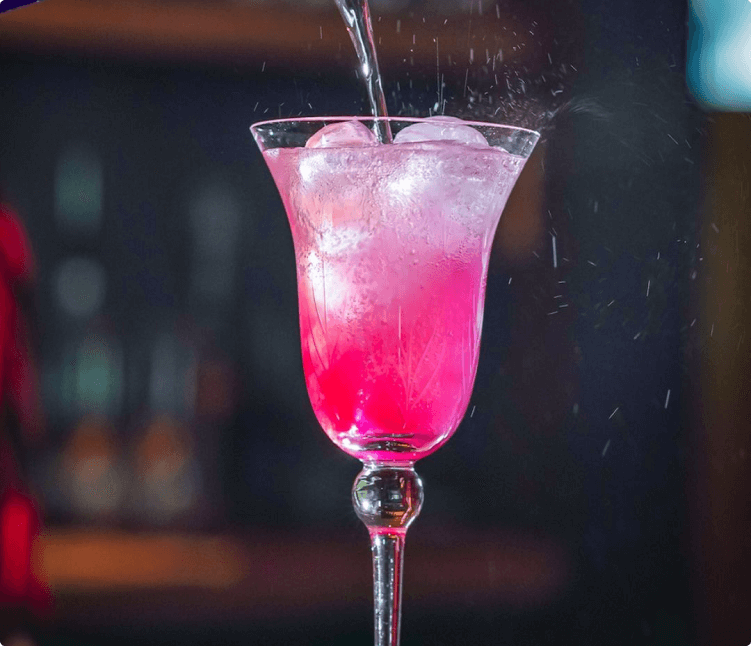Bittersweet cocktail made with botanical-infused Amaro and raw honey